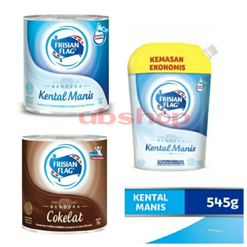 

Frisian Flag Susu Bendera Kental Manis Pouch 545 gr