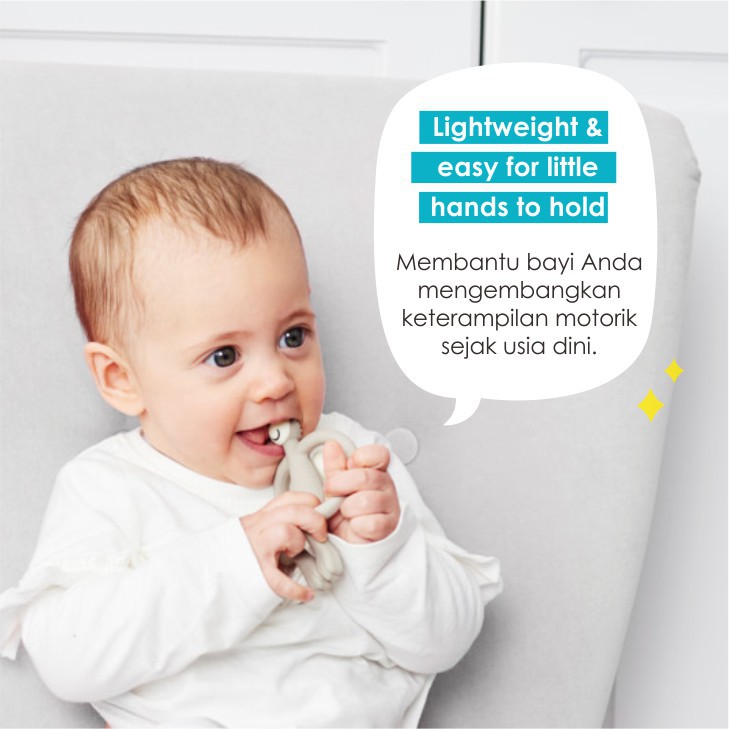 Matchstick Monkey - Teether Baby - Teething Toy Bayi - Gigitan Gusi Anak Bayi - Sikat Gigi Mainan-1