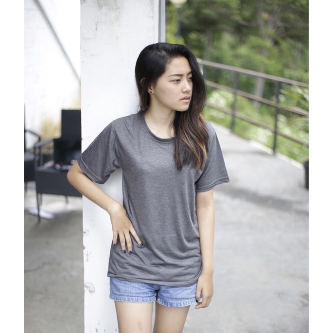 Kaos Polos Lengan Pendek Bahan Katun Fisy