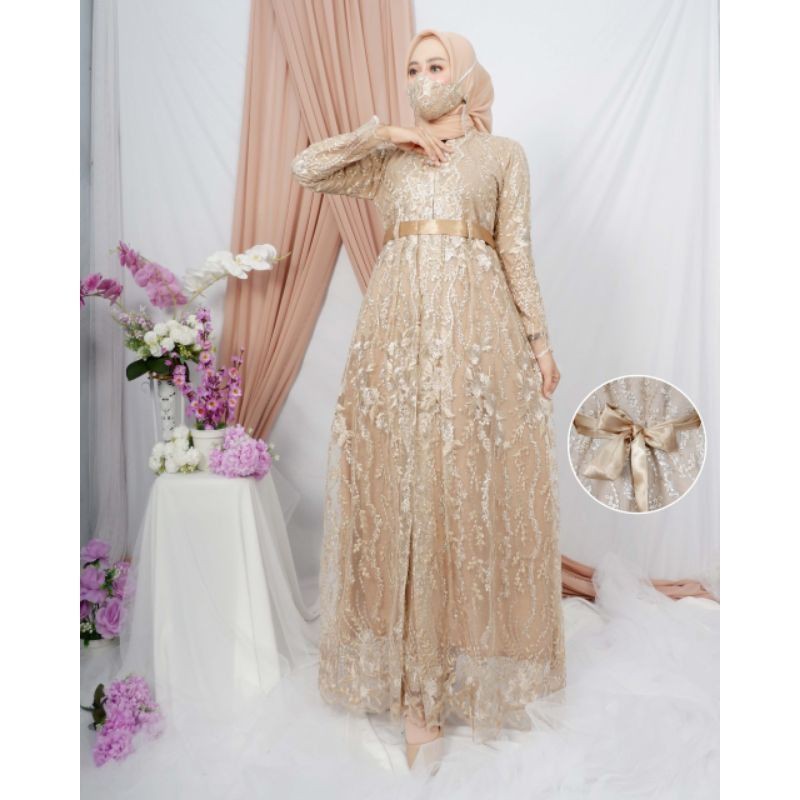 KEBAYA ORIGINAL/KEBAYA PESTA/GAMIS REMPLE PITA SATIN/GAMIS SINTIA/BY ADELIA