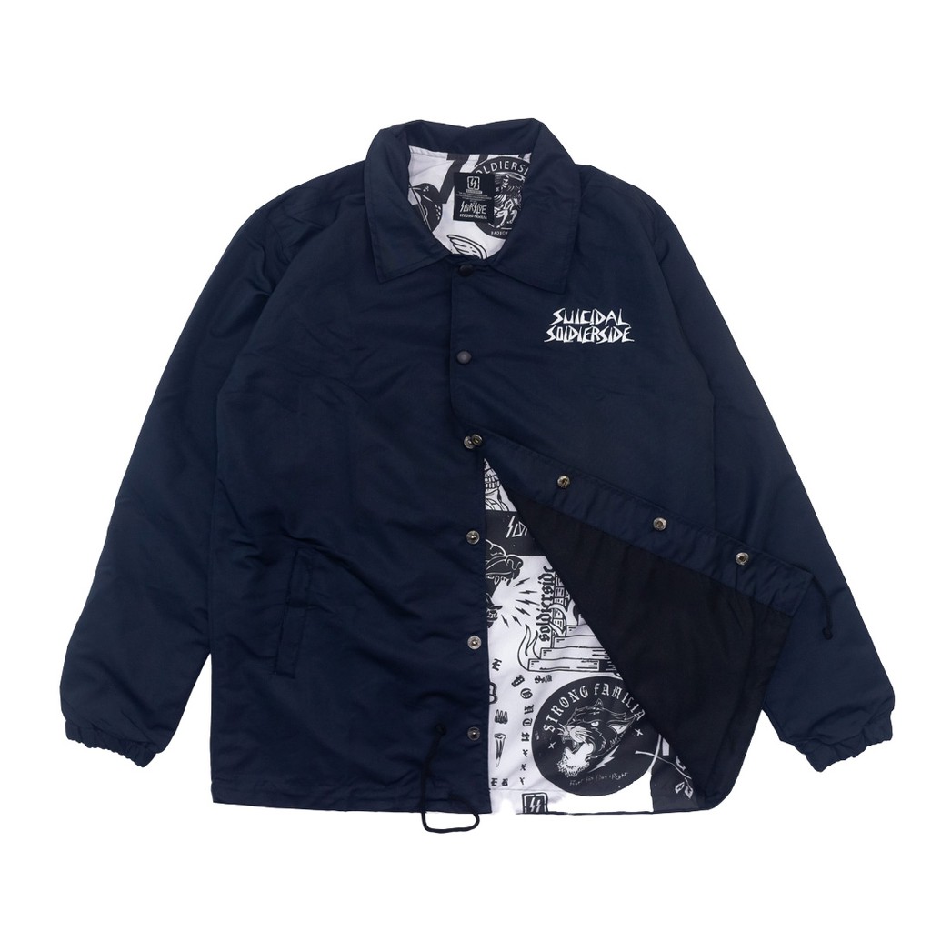 Soldierside Coach Jacket / Windbreaker SUICIDALSS NAVY (DONGKER) 112B