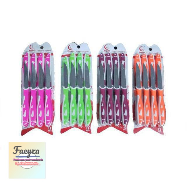 grosir  Pisau Kupas isi 12 pcs pisau set