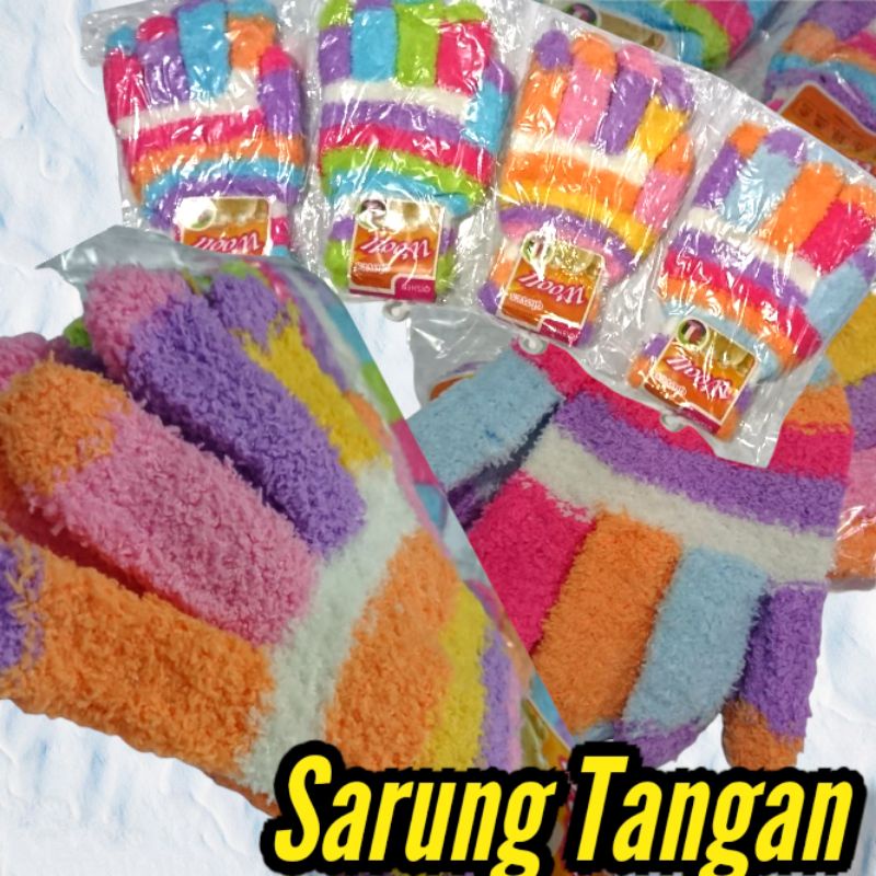 Sarung Tangan Wooll Bulu Wanita Import/Sarung Tangan Motor