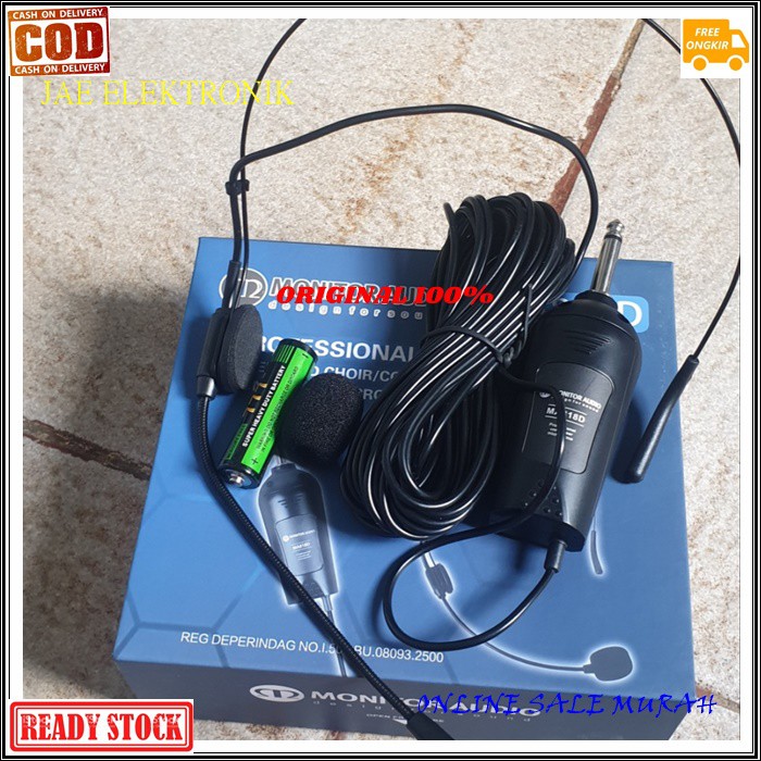 G519 MIC HEADSET ORIGINAL G519 MIK BANDO Microphone audio kabel mikropon cable Condenser peka sensitif Electret mikrofon vokal vocal audio sound sistem suara PROFESIONAL UNIVERSAL PANJANG G519  Bisa dipakai kesemua ke alat audio  Menggunakan baterai AA