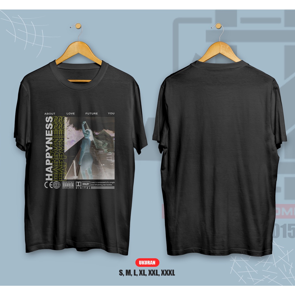 KAOS BUCIN NEGATIF EFEK CUSTOM FOTO LENGAN PENDEK COTTON COMBED 30S