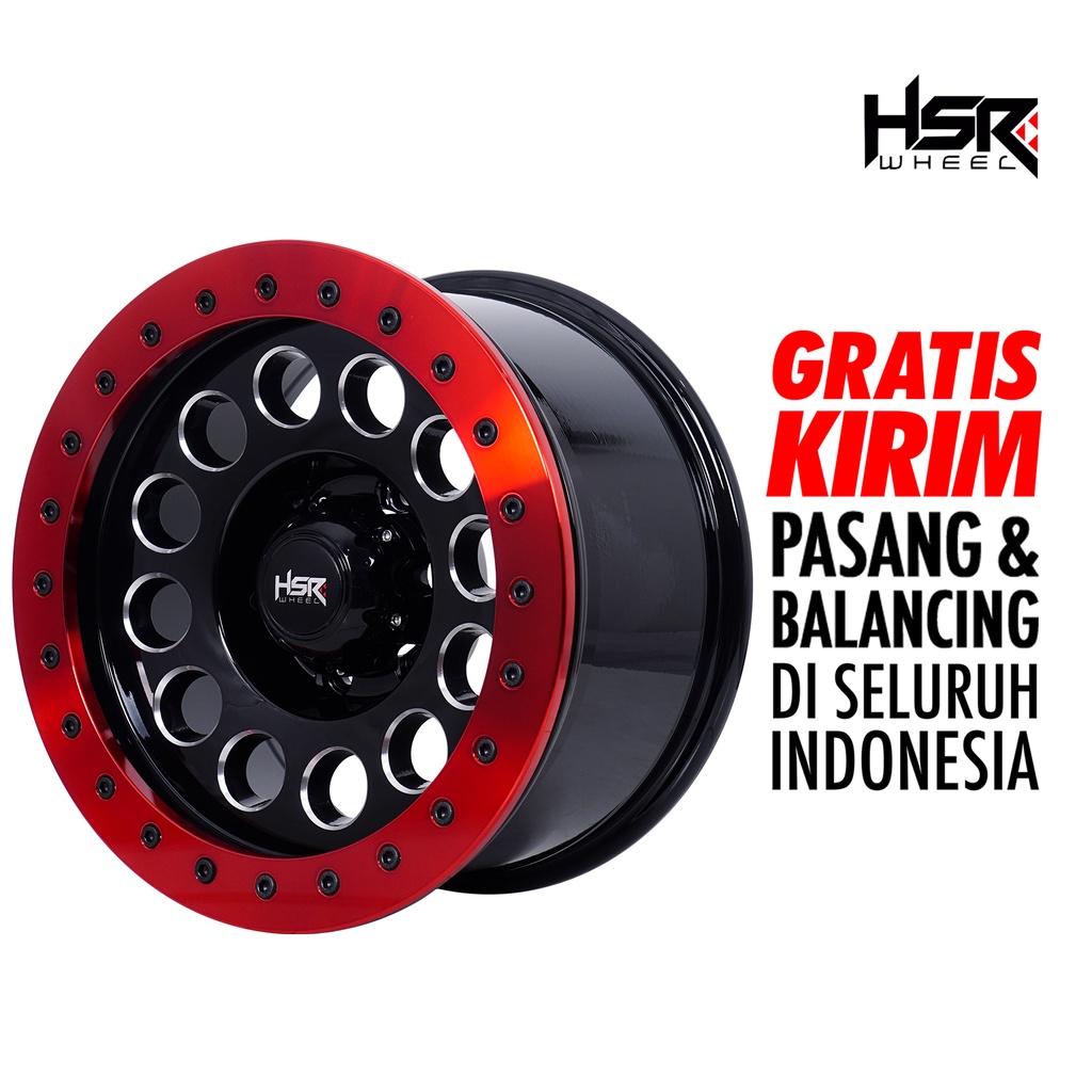 Velg Mobil  fortuner BEADLOCK MAPOR D966 HSR R16X8 H6X139,7 ET-15 BMW/RED