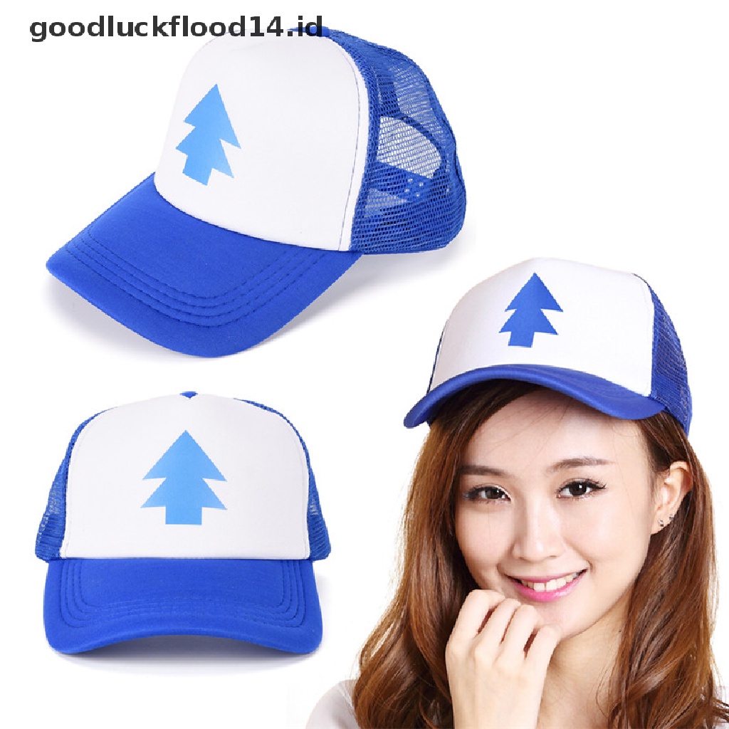 Topi Baseball Adjustable Bahan Mesh Motif Pohon Pinus Untuk Pria Dan Wanita