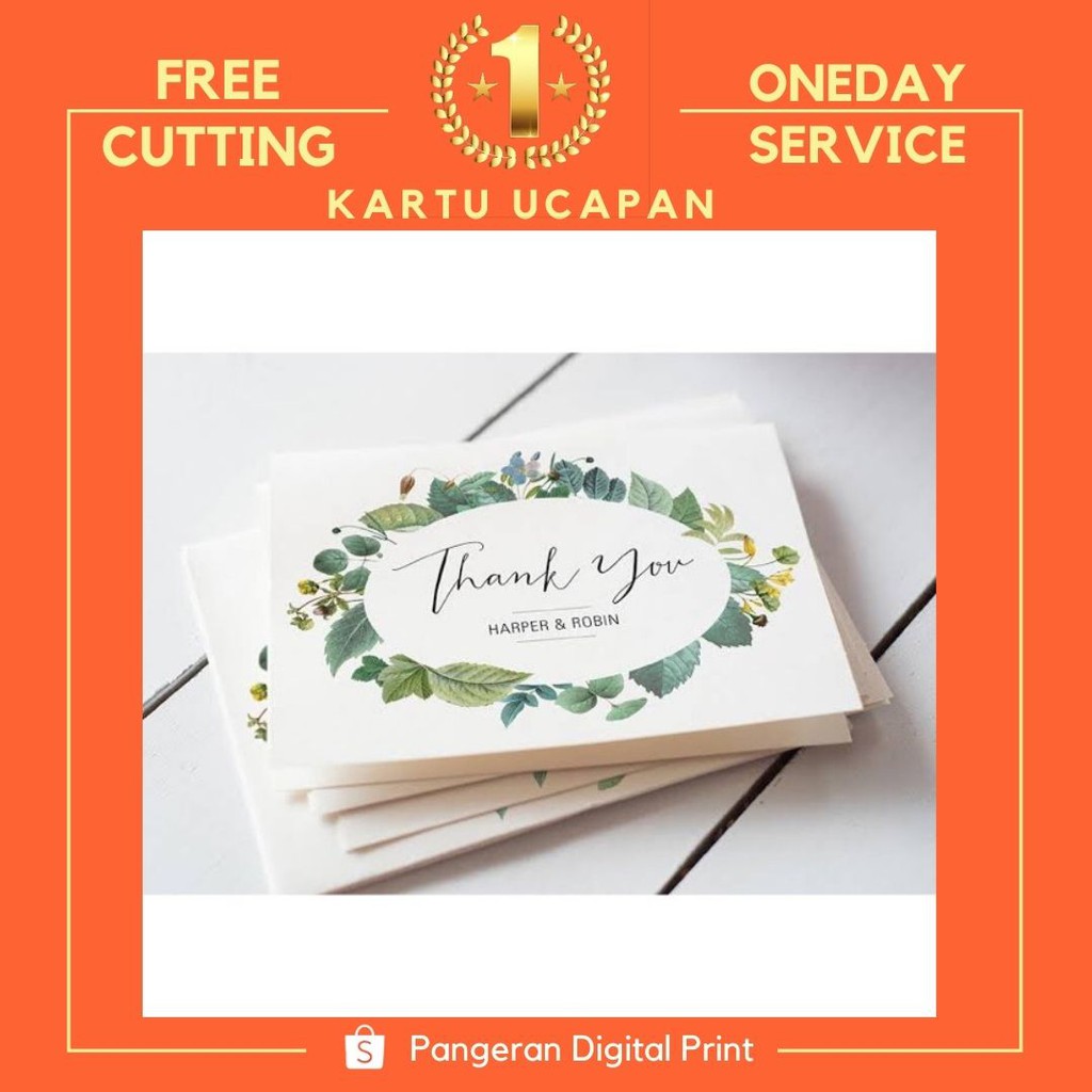 Kartu Ucapan Terima Kasih Toko On Line Shop Thankyoucard Online Shop Sovenir Nikahan Indonesia