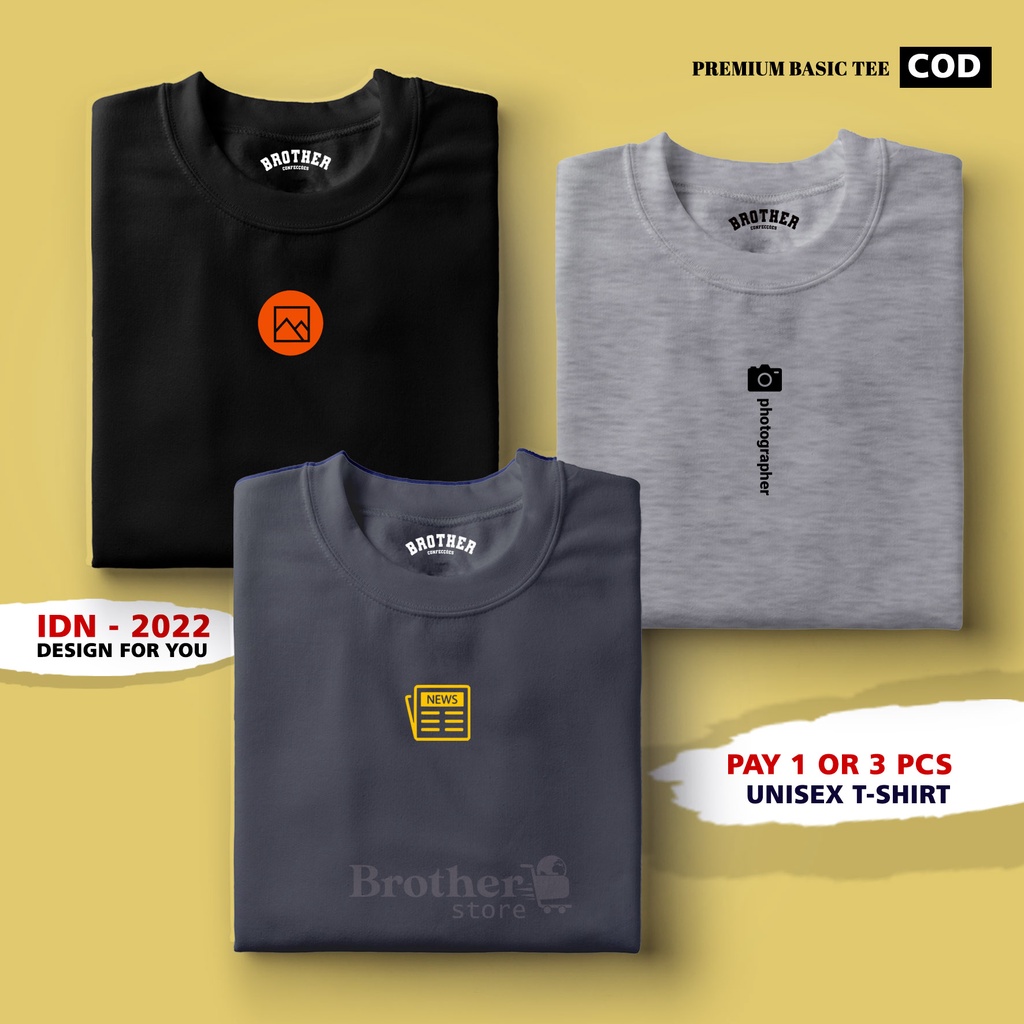 BUY 1 OR 3 PCS ( PROMO COD ) BROTHER STORE / Kaos Distro100% Catoon Combed 30s /ArticelINP