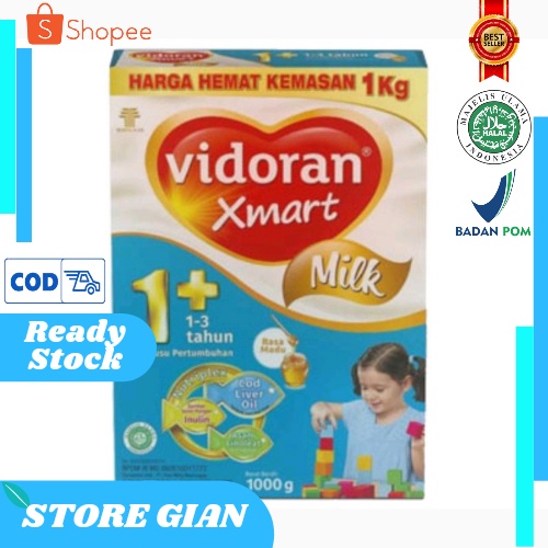 

Vidoran Xmart Madu 1+ Milk 1000g