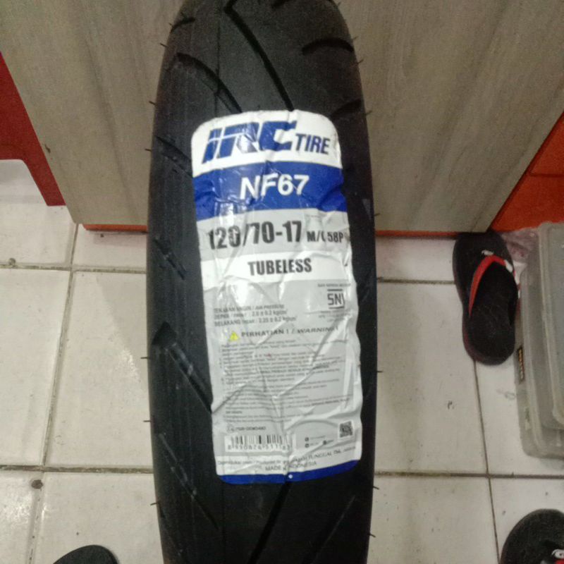 *BAN TUBLES IRC Ukuran 120/70 RING 17 standar BELAKANG VIXION NEW - Belakang MX KING