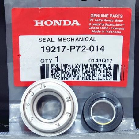 HONDA ORI AHM SEAL MECHANICAL 19217-P72-014 CS1 CB 150R CBR 150R CBR 250R SONIC 150R SUPRA GTR 150 C