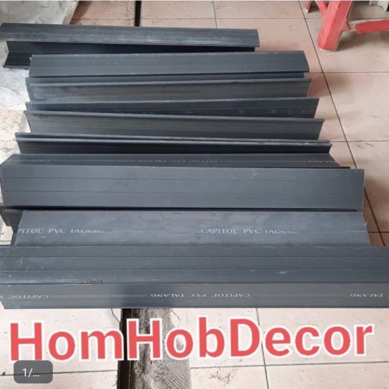 Talang kotak PVC 4" Meteran