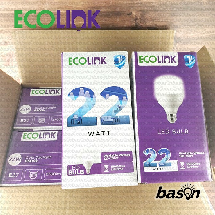 ECOLINK LED BULB 22W HB MV ND E27 G3 - Bohlam Lampu LED High Bay