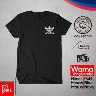  HOT ITEM Kaos Adidas Logo  Kaos Distro Cotton  Combed  30s  