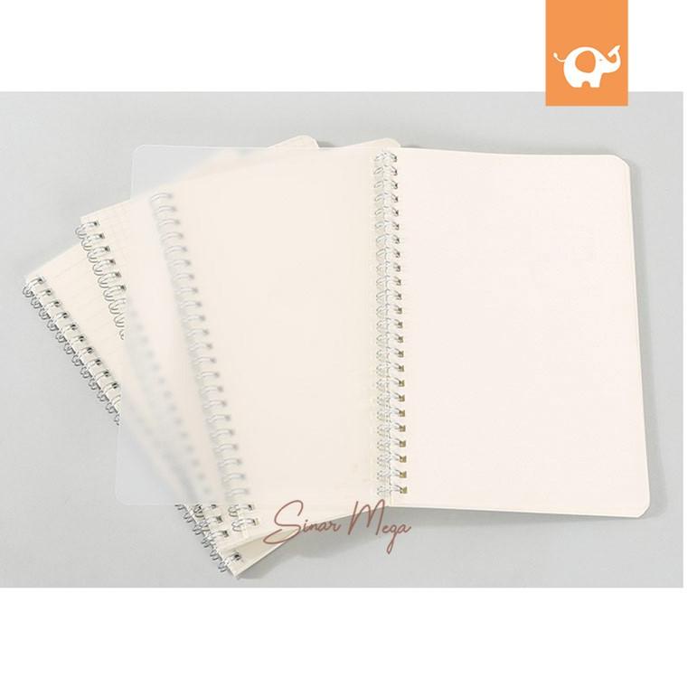 

☇ Clear Cover Loose Leaf Buku NOTEBOOK Spiral A5 60 Lembar / Catatan Spiral Lucu Unik Murah ㅌ