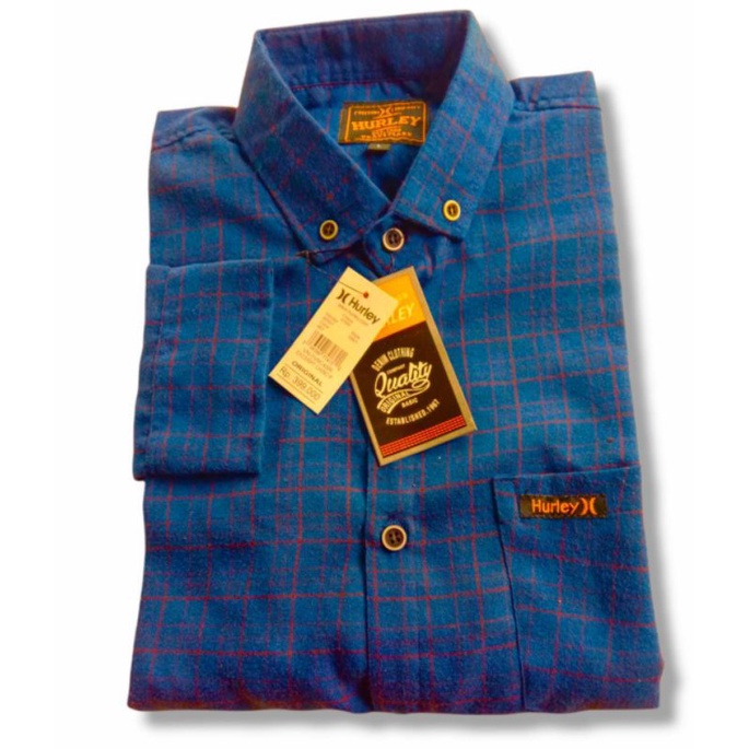 PREMIUM KEMEJA KOTAK KOTAK FLANNEL CASUAL LENGAN PANJANG UNISEX HEM PRIA WANITA KEMEJA WANITA FLANEL-F8