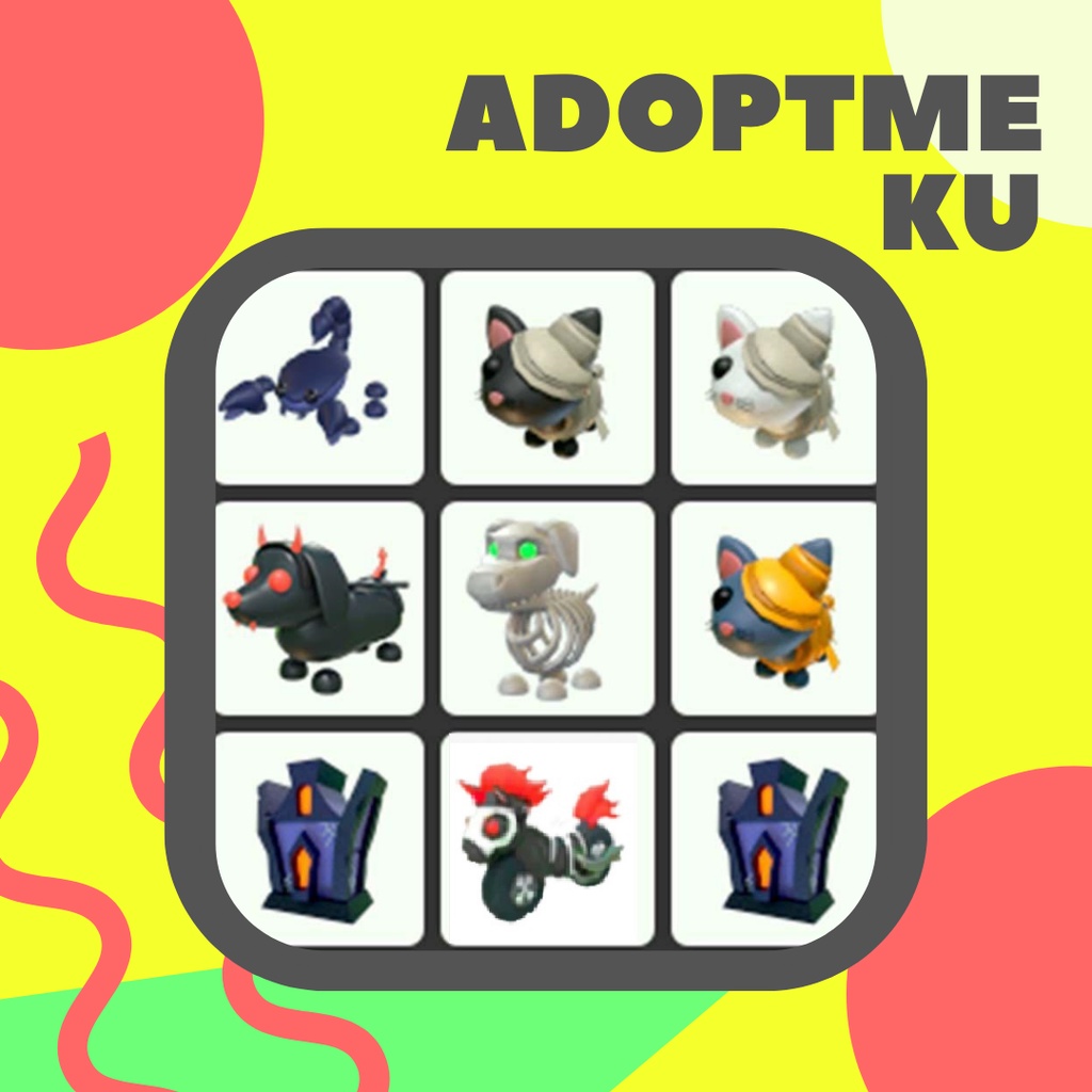 Jual Halloween Items & Pets Adopt Me! 2021 (Scorpion, Black White