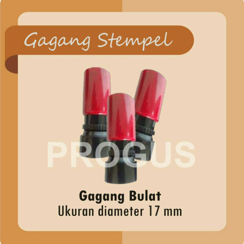 

Gagang Stempel Flash Otomatis Bulat Ukuran Diameter 17 mm