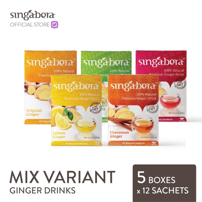 

[Promo] Singabera Premium Ginger Drink (Minuman Jahe) - Mix Pack (BERKUALITAS)