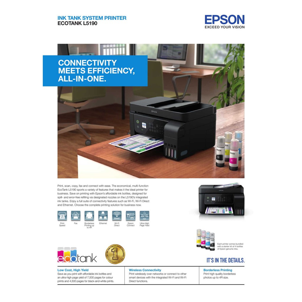 Printer EPSON L5290 All In One Wifi Pengganti L5190