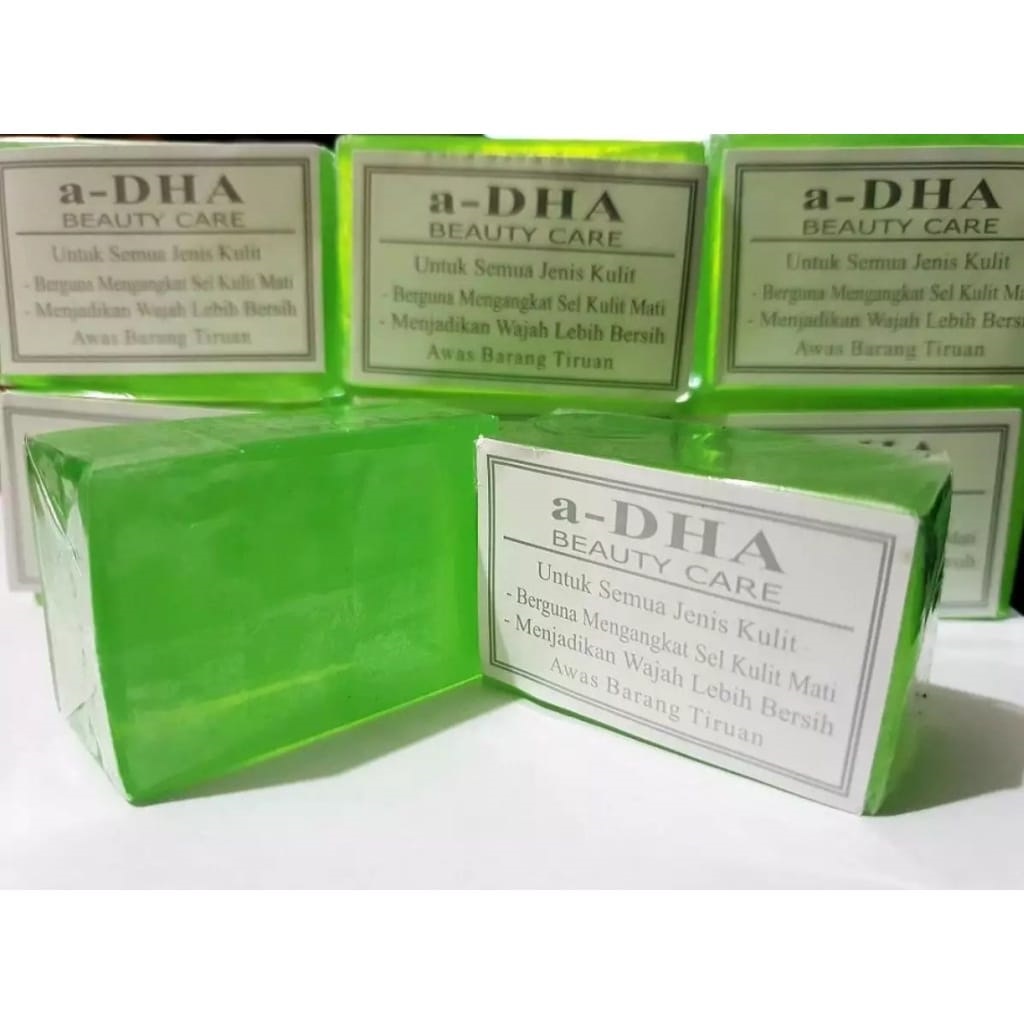 PROMO SABUN A-DHA HIJAU SABUN ADHA IJO ORI WANITA  TERMURAH BPOM ( 3 PCS )