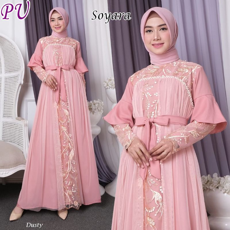 dress pesta premium terbaru MDsoyara