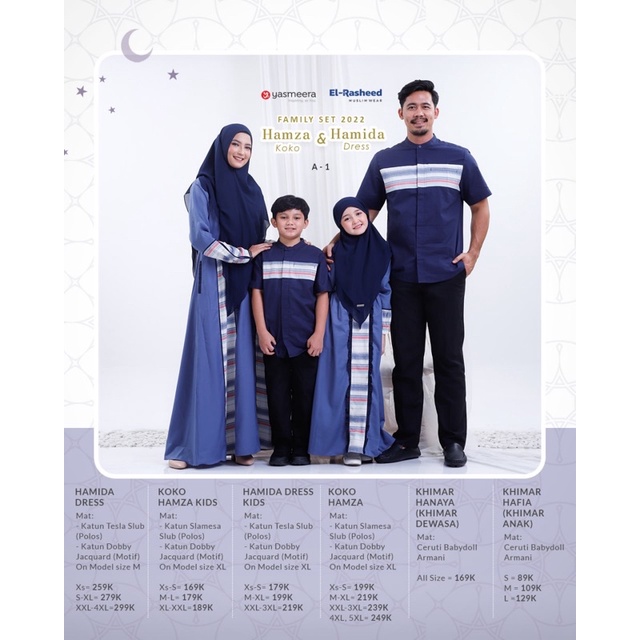 yasmeera gamis sarimbit