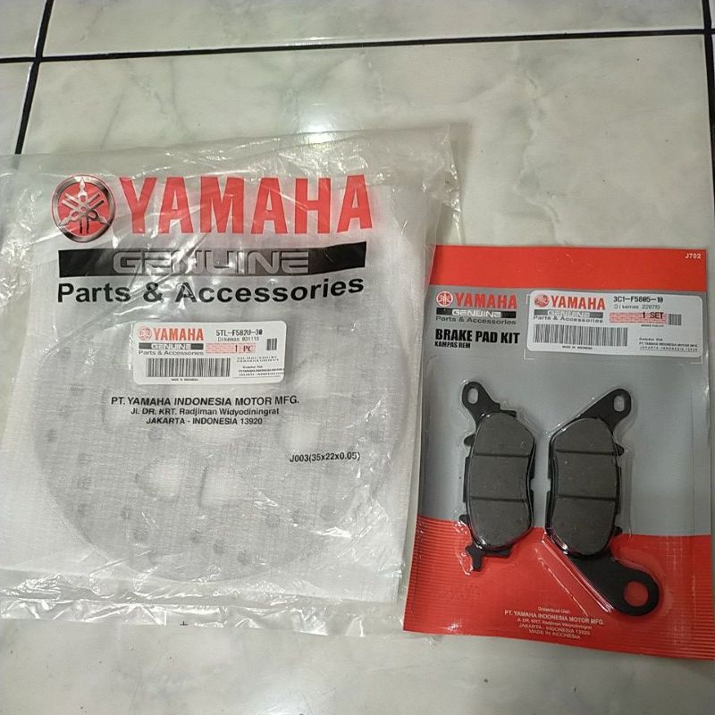 piringan depan + kampas mio sporty,mio soul,soul gt 115,xeon karbu,gini karbu