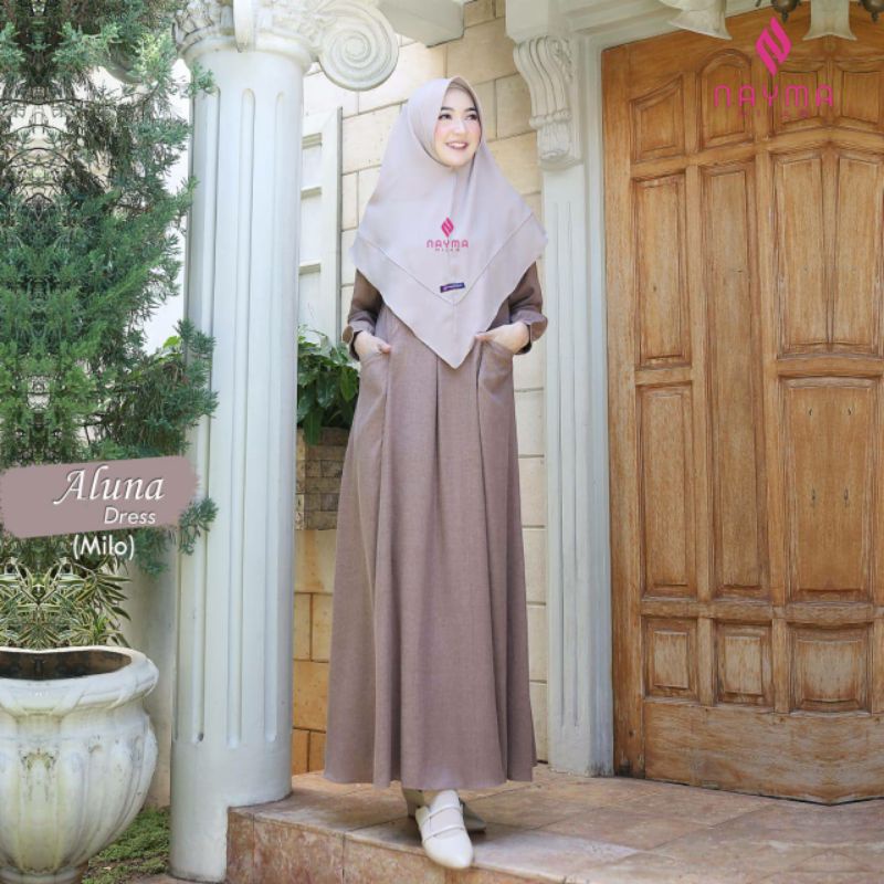 Aluna Dress Katun Madina by Fania Hijab