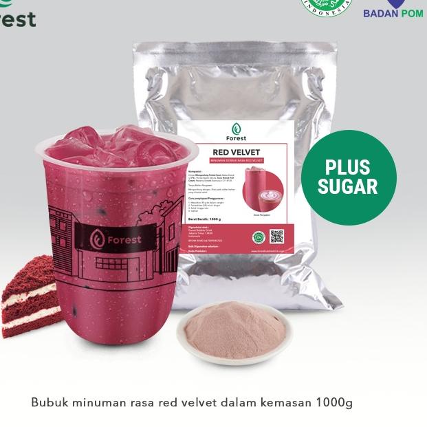 

Bubuk Minuman RED VELVET Powder 1000g PLUS GULA - Forest Bubble Drink FYZVC4063