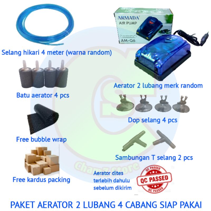 aerator 2 lubang / paket aerator 2 lubang lengkap siap pakai / paket aerator siap pakai 2 lubang / paket aerator 2 lubang 2 cabang siap pakai / aerator / paket aerator