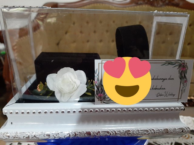 Kotak Cincin Gelang Frame Tutup Mika Untuk Seserahan/ Lamaran Fcg