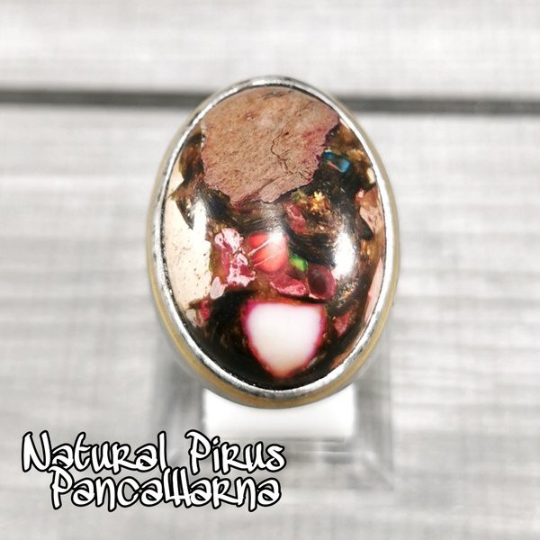 CINCIN BATU AKIK NATURAL PIRUS PYRUS PANCAWARNA AFRIKA LANGKA HIGH QUALITY FULL COLOR Ist 14