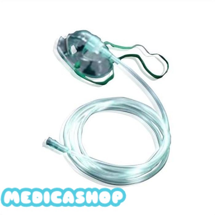 Masker Oksigen O2 Dewasa Resources/Oxygen Mask Original