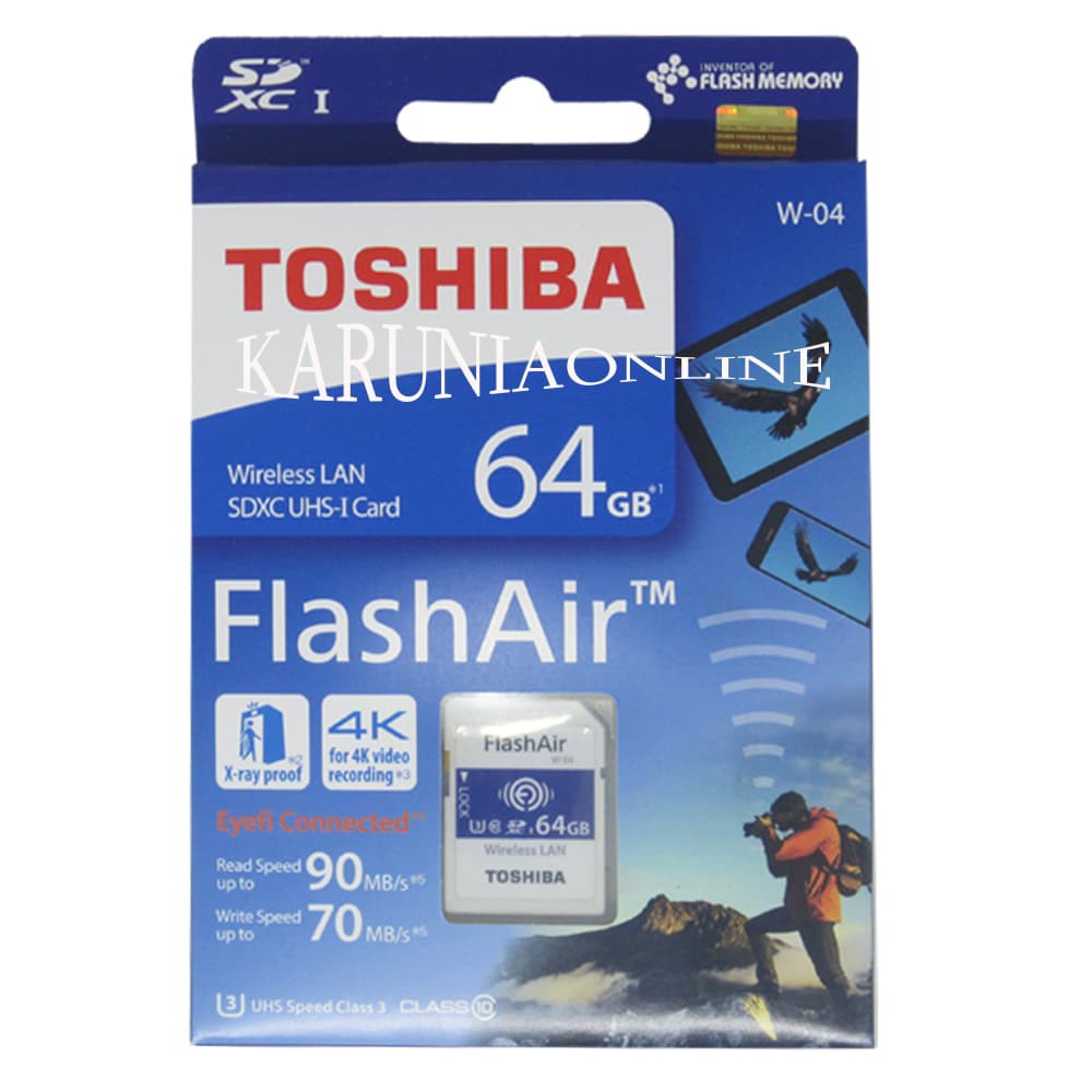 Toshiba FlashAir 64GB SD Card Wireless