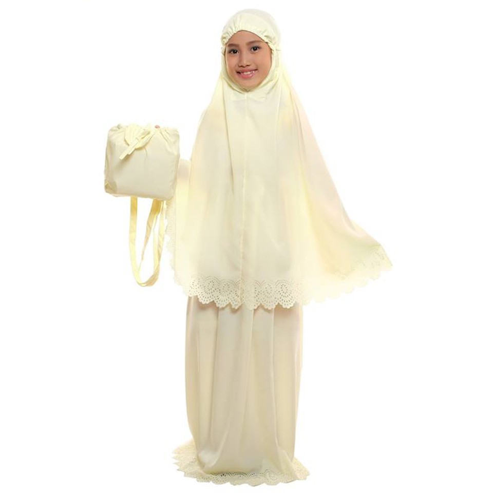  Mukena  Silky Anak  Valerie Bahan Baby Silk Mukena  Anak  