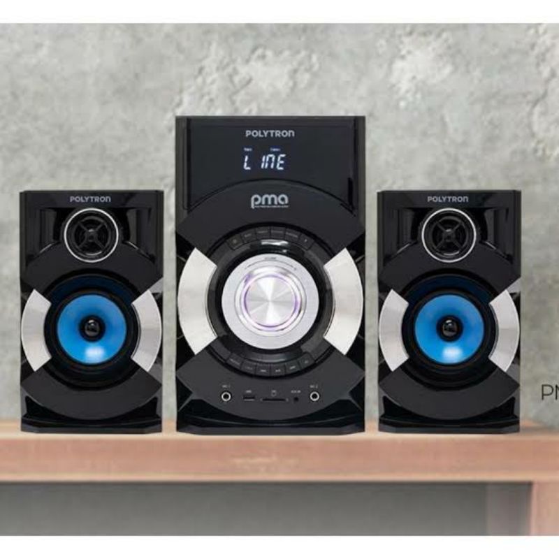 SPEAKER POLYTRON PMA 9527 PMA9527 MULTIMEDIA BLUETOOTH USB SD CARD MMC FM RADIO MICROPHONE KARAOKE G