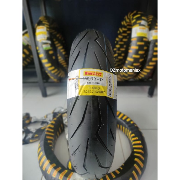 Ban Pirelli Diablo Rosso Sport 140/70-17 (Ban Belakang Ninja 250 / CBR / R25 / R15V3 / MT25 / XSR155