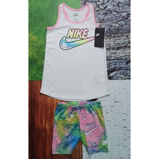 Original NIKE Bubble Aop Bike Short Set - 36G441 A8F