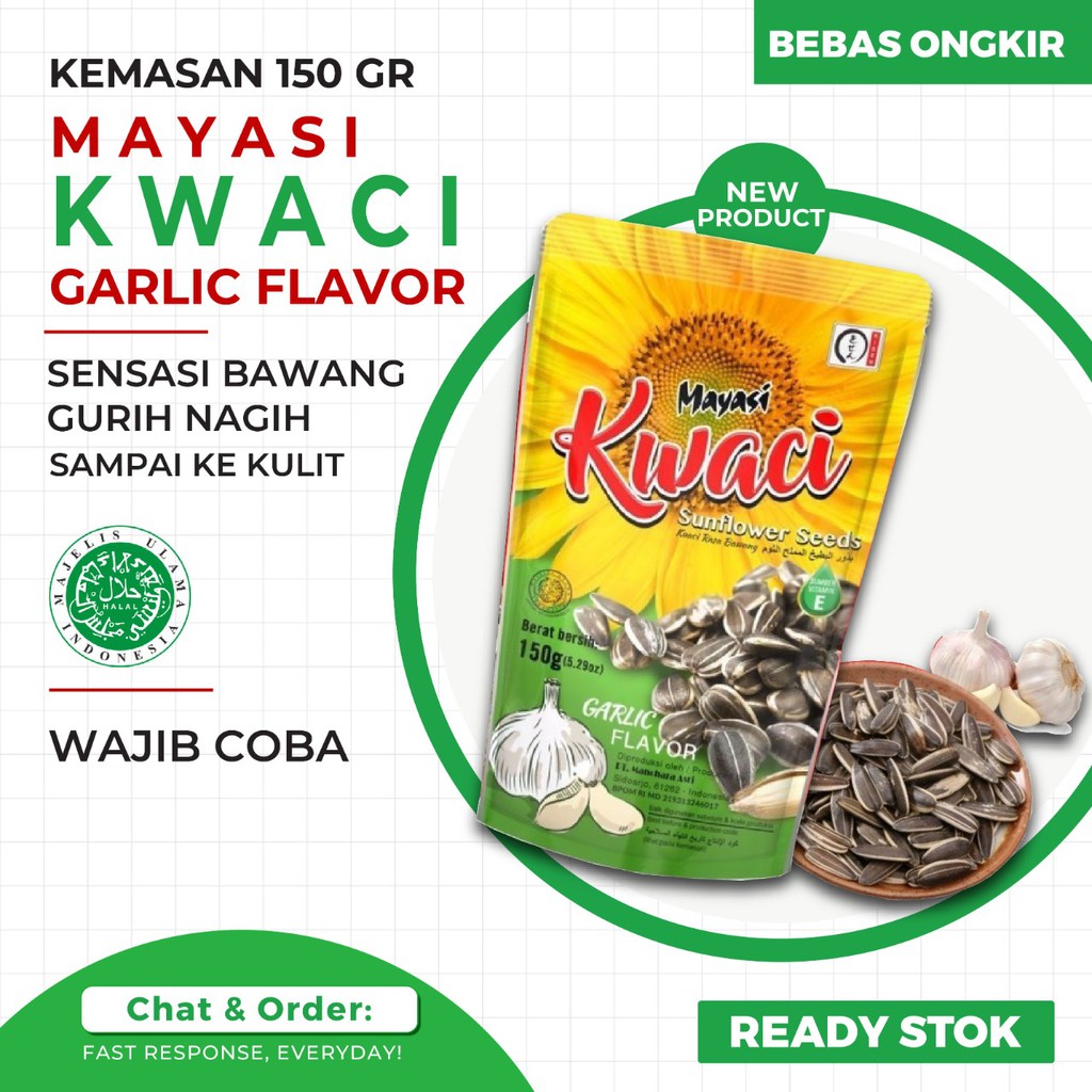 MAYASI - Kwaci Rasa Bawang Gurih- Rasa Susu - 150gr