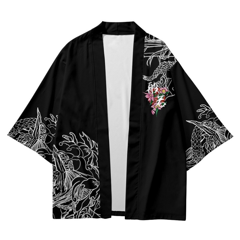 RE40 KIMONO CARDINGAN IMPORT PRIA WANITA JEPANG KOREA ORIGINAL HAORI DEV BIG SIZE M-5XL 6XL