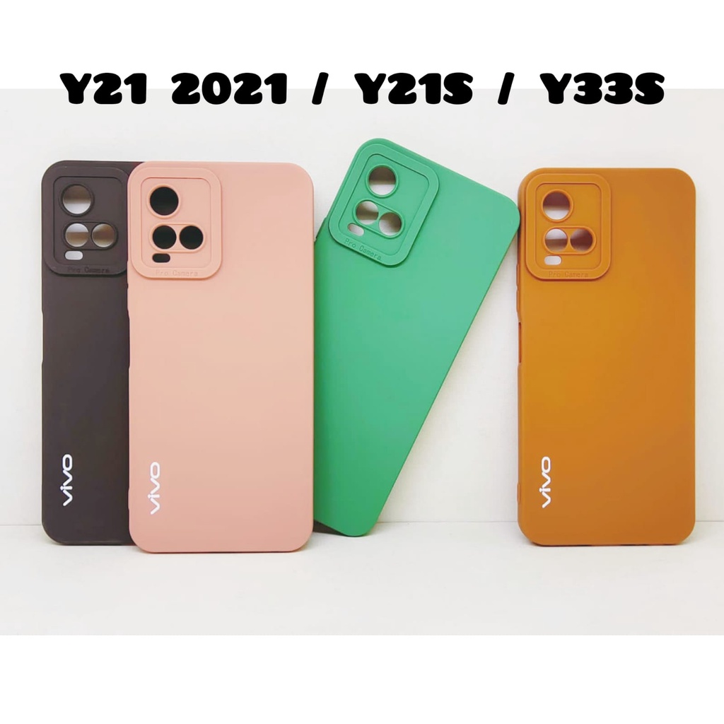 Luxury Soft Matte Case 9D Vivo Y15S Y21 Y21S Y33S V21 V23E Y53S Y30 Y50 Y51 2020 Solid Color Angel Eye Lens