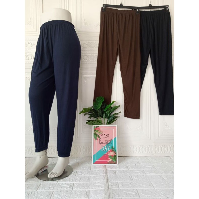 legging kaos spandek termurah ada kantong di kanan