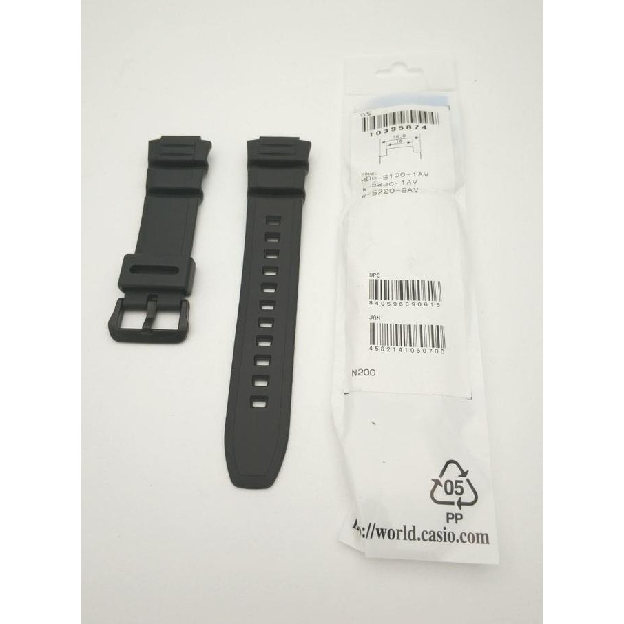 New Tali Casio Tali Jam Tali W-S220-1A W-S220-9A Strap Jam Tangan Original Terbaru