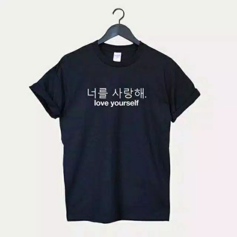 ( BISA BAYAR DITEMPAT ) Kaos BTS Love Yourself