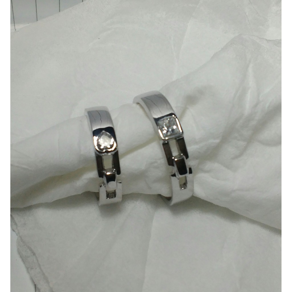 Cincin Kawin Couple, Perak, Palladium, Tunangan CINCIN KAWIN COUPLE RING
