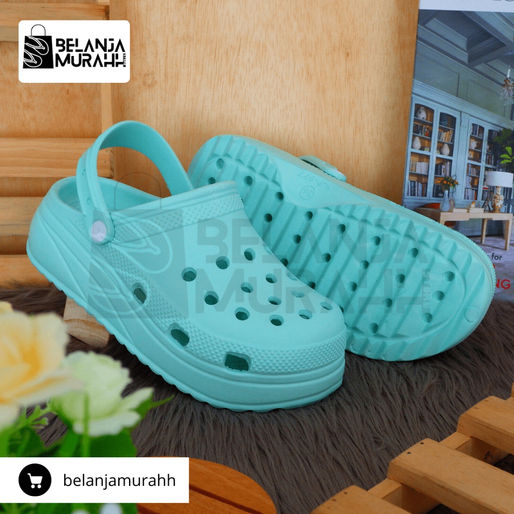 Sandal Baim Wanita Crocs Classic Korean Style / Sandal Kodok wanita polos Anti slip Warna cantik