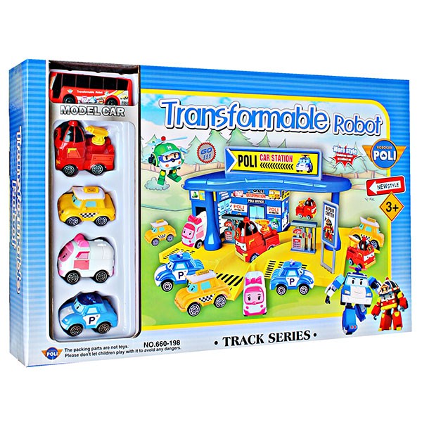 ROBOCAR POLI TRACK TRANSFORMABLE ROBOT POLI 660-198