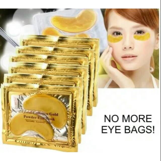 Masker Mata Kolagen Emas - Eye Collagen Mask Gold - Mata Panda Samarkan Lingkaran Bawah Mata